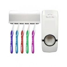 Distributeur Automatique Dentifrice avec Porte Brosse à Dent Collé au Mur au meilleur prix au Maroc