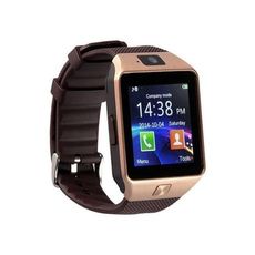 Nouveau Montre connectée Bluetooth & écran tactile & carte SIM - Marron au meilleur prix au Maroc