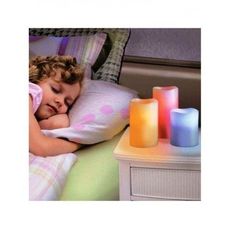 3 pièces bougies lumineux Luma candles au meilleur prix au Maroc