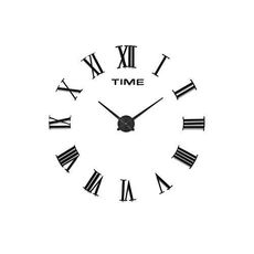 Nouveau mode creative DIY En Métal 3D simple numérique horloge murale noir au meilleur prix au Maroc