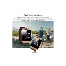 SMART Montre connectée Bluetooth & écran tactile & carte SIM - Marron au meilleur prix au Maroc