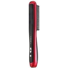 Brosse Hair Straightener Lissante et Chauffante - Rouge au meilleur prix au Maroc