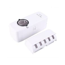 Distributeur Automatique Dentifrice BLANC + Porte Brosse à dent Collé au Mur au meilleur prix au Maroc