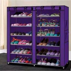 Armoire de chaussures 12 étages - mauve au meilleur prix au Maroc