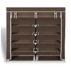 Armoire de chaussures 12 étages - MARRON au meilleur prix au Maroc