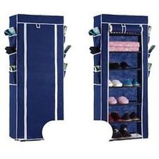 Armoire à Chaussures 7 étages  - Bleu marine au meilleur prix au Maroc