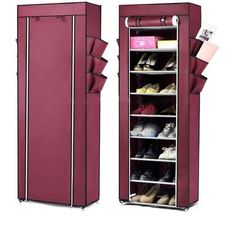 Armoire de chaussure 7 étages - Bordeaux au meilleur prix au Maroc