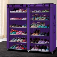Armoire de chaussures 12 étages - mauve au meilleur prix au Maroc
