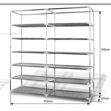 Armoire de chaussures 12 étages - mauve au meilleur prix au Maroc