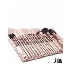 SUPER Kit Pro 24 Pinceaux pour maquillage + Pochette DORE au meilleur prix au Maroc