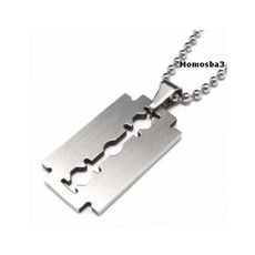 Pendentif Rasoir Avec Chaine En Acier Inoxydable au meilleur prix au Maroc