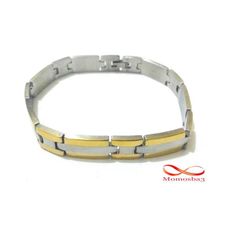 Bracelet En Acier Inoxydable - Argent & DORE au meilleur prix au Maroc
