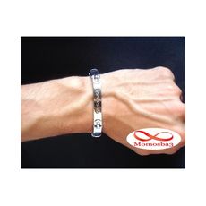 Bracelet En Silicon Et Acier Inoxydable au meilleur prix au Maroc