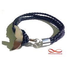 Bracelet Fishtail Cuir + Fermoir En Acier Inoxydable au meilleur prix au Maroc