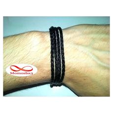 Bracelet Fishtail Cuir + Fermoir En Acier Inoxydable au meilleur prix au Maroc