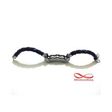 Bracelet Cuir Noir Et Acier Inoxydable au meilleur prix au Maroc