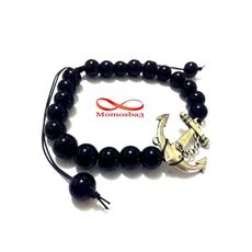 Agate Verre Avec Pendentif Ancre Marine (Fil Réglable) au meilleur prix au Maroc