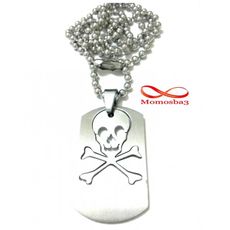 Chaine Homme Paque Militaire Tête De Mort En Acier Inoxydable au meilleur prix au Maroc