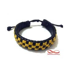 Bracelet Skye Noir JAUNE - Fil Réglable au meilleur prix au Maroc