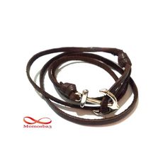Bracelet Ancre Marine Cuir MARRON au meilleur prix au Maroc