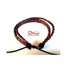 Bracelet Homme Cuir Tressé MARRON au meilleur prix au Maroc