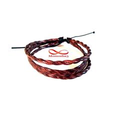 Bracelet Homme Cuir Tressé MARRON au meilleur prix au Maroc