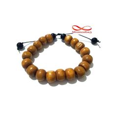 Agate Bois MARRON Avec Cordon Réglable au meilleur prix au Maroc