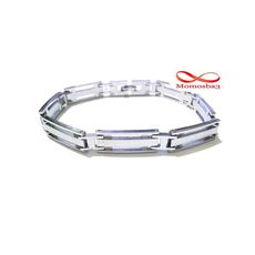 Bracelet En Acier Inoxydable Argenté Unisex Réglable au meilleur prix au Maroc