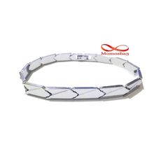 Bracelet En Acier Inoxydable Argenté Unisex Réglable au meilleur prix au Maroc