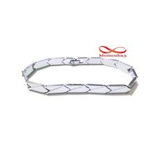Bracelet En Acier Inoxydable Argenté Unisex Réglable au meilleur prix au Maroc