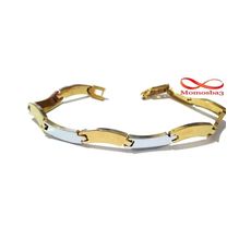 Bracelet En Acier Inoxydable Argenté + DORE Unisex Réglable au meilleur prix au Maroc