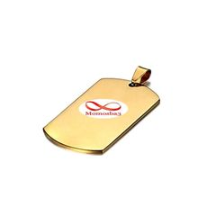 Chaine maille boule + Plaque militaire DORE - Acier inoxydable au meilleur prix au Maroc