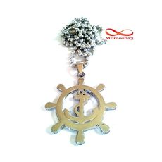 Chaine Avec Pendentif Marine En Acier Inoxydable au meilleur prix au Maroc