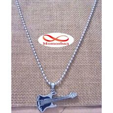 Chaîne Avec Pendentif Guitar En Acier Inoxydable au meilleur prix au Maroc
