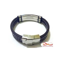Bracelet En Acier Inoxydable + Cuir MARRON (Réglable) au meilleur prix au Maroc