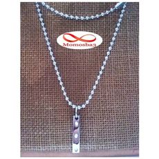 Chaîne En Acier Inoxydable Pendentif Plaque Avec 3 pierres au meilleur prix au Maroc