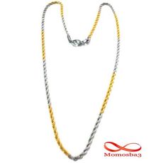 Chaîne En Acier Inoxydable + Plaqué OR JAUNE Torsadé Unisex au meilleur prix au Maroc