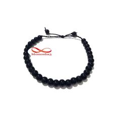 Bracelet Petites Perles - Noir au meilleur prix au Maroc