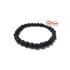 Agate Pierre Noir Mat Unisex au meilleur prix au Maroc