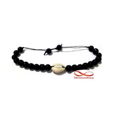 Agate Verre Avec Pendentif Coquillage Naturel Cauri (Réglable) au meilleur prix au Maroc