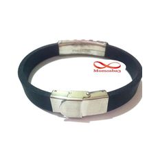 Bracelet En Acier Inoxydable Et Silicone (Réglable) au meilleur prix au Maroc