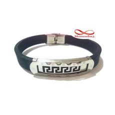 Bracelet En Acier Inoxydable Et Silicone (Réglable) au meilleur prix au Maroc