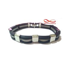 Gourmette En Acier Inoxydable Et Silicone au meilleur prix au Maroc