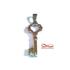 Pendentif Clé En Acier Inoxydable Argenté au meilleur prix au Maroc