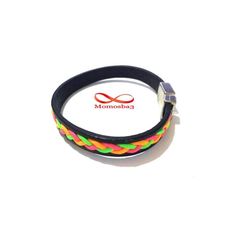 Bracelet silicone avec ligne mince multicolor - Unisex au meilleur prix au Maroc