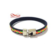 Bracelet silicone avec ligne mince multicolor - Unisex au meilleur prix au Maroc