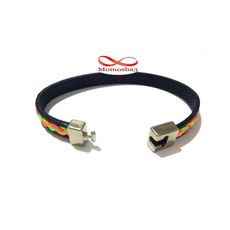 Bracelet silicone avec ligne mince multicolor - Unisex au meilleur prix au Maroc