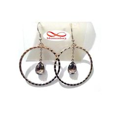 Boucles D’oreilles Pour Femme Argenté + Pierre au meilleur prix au Maroc