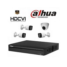 Kit vidéosurveillance : DVR + 1 caméras d'intérieur + 3 caméras d'extérieur HD au meilleur prix au Maroc