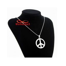 Chaine Avec Pendentif Peace En Acier Inoxydable - Unisex au meilleur prix au Maroc